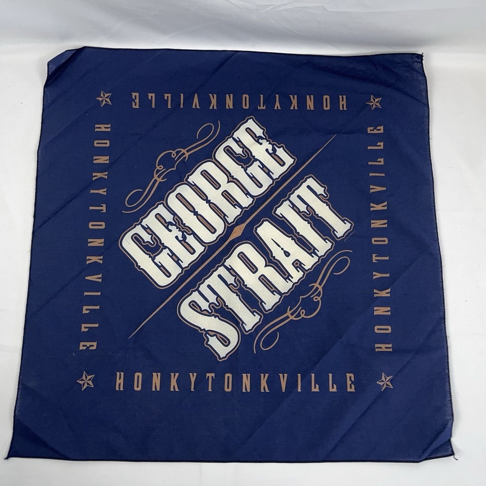 George‎ Strait Honkytonkville Concert Tour Bandana 21"x21"